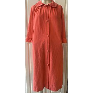 vintage 60s GOSSARD ARTEMIS robe lounge housecoat pink/melon Sz 10